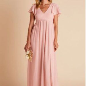 Birdy Grey Hannah Empire Bridesmaid Dress - Size L (Dusty Rose)